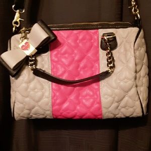 Brand NWOT Betsey Johnson Large Crossbody Bag